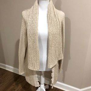 Anthropologie Knitted and Knotted cardigan sweater size Large